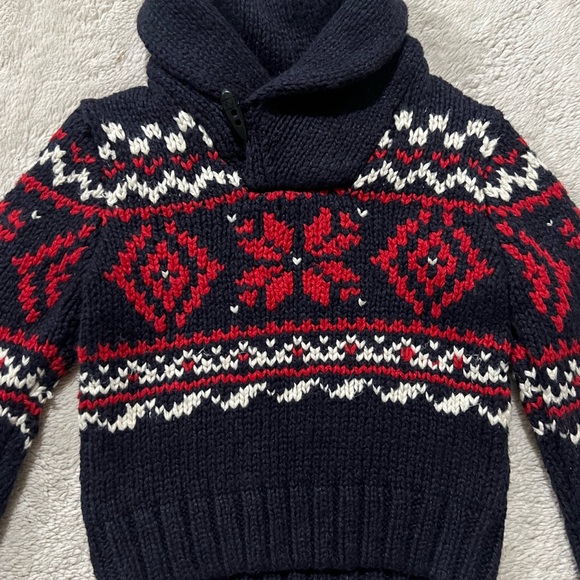 Polo Ralph Lauren Christmas Sweater Size 3T ⭐️ - Picture 6 of 11